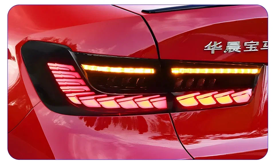 Car Taillights For BMW 3 Series G20 G28 320i 325i 330i 2020-2024 Upgrade LED Dynamic Dragon Taillight Accessories Assembly