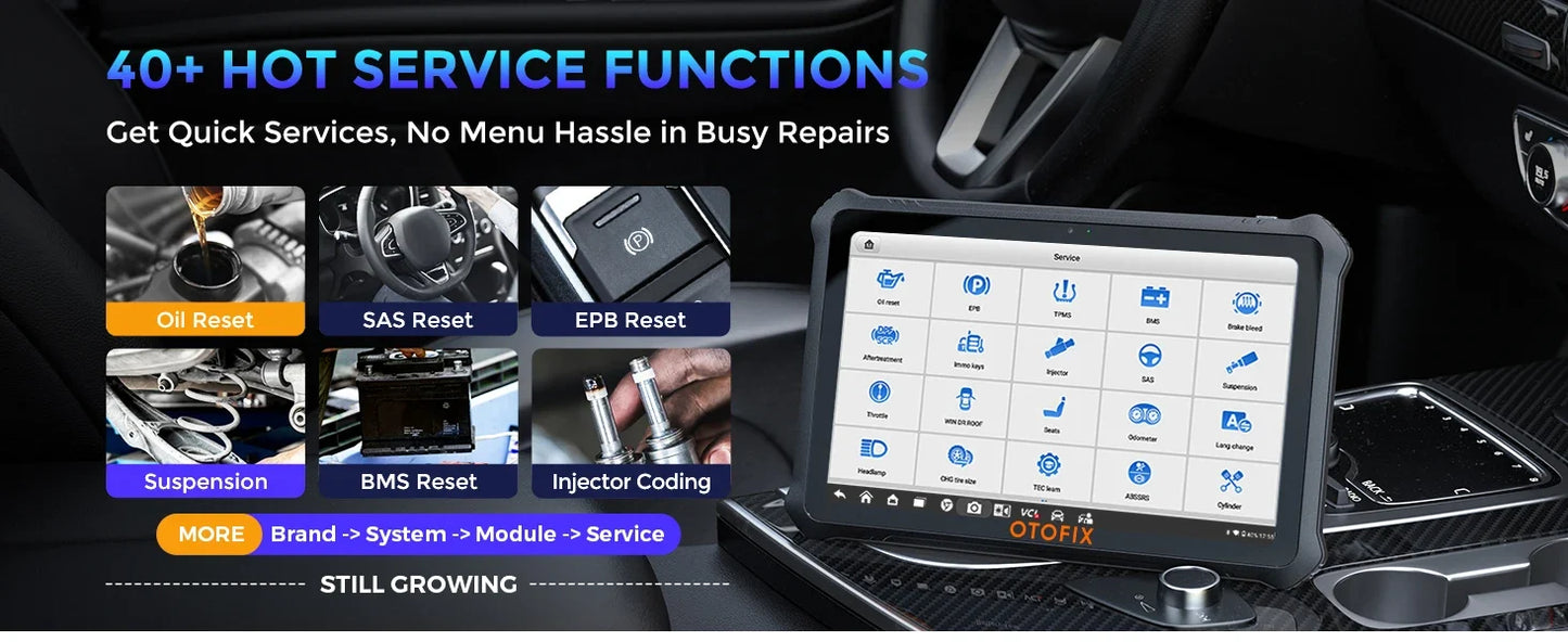 OTOFIX D1 Max Automotive Diagnostic Scan Tool Bi-Directional Scanner ECU Coding DoIP & CANFD 2 Years Update Upgraded of D1 PRO