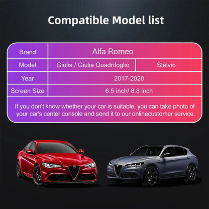 Wireless CarPlay Android Auto Retrofit Kit Decoder Box For Alfa Romeo Giulia Stelvio CarPlay Interface 2017-2020
