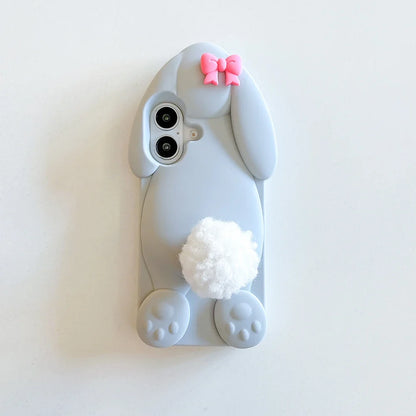 Cute Cartoon Hairball Tail Holder Benny Rabbit Phone Case