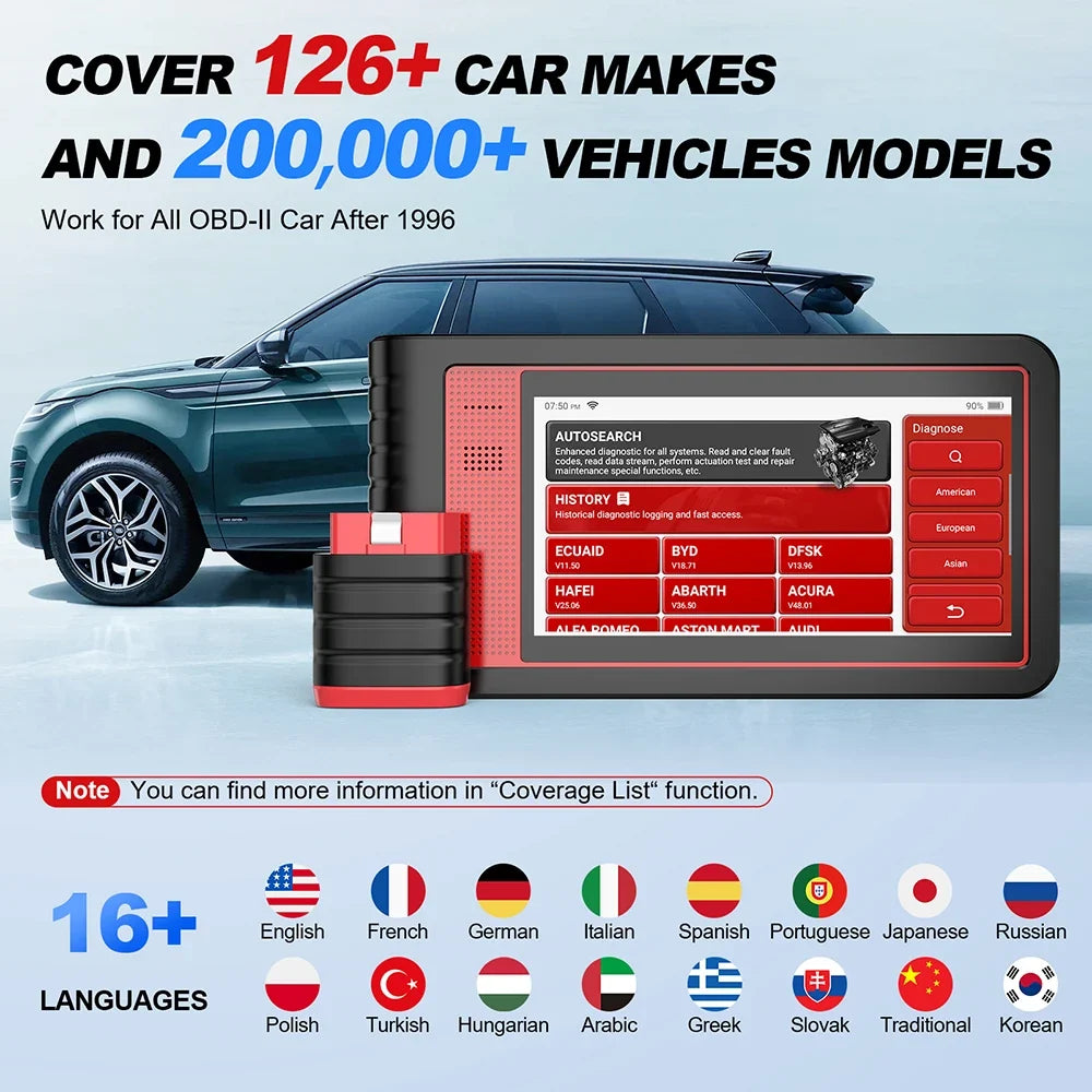 THINKCAR THINKTOOL MINI Professional Auto OBD2 Scanner Full System Clear Code Read 28 Reset Lifetime Free Car Diagnostic Tool