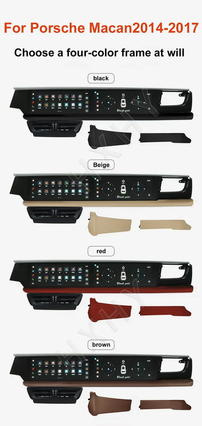 Double Interactive Screen Android 13 8+128G car radio Car Multimedia Stereo For Porsche Macan 2014-2018 DSP 360 Navigation