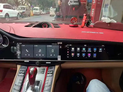 Android Dual Screen For Porsche Panamera 2010-2017 Intelligent System Navigation GPS Car Radio Multimedia Player Carplay Audio