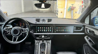 Double Interactive Screen Android 13 8+128G car radio Car Multimedia Stereo For Porsche Macan 2014-2018 DSP 360 Navigation