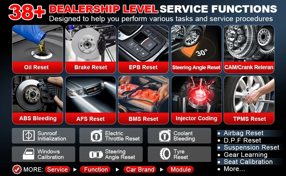 Launch X431 PRO V5.0 Car Diagnostic Tools ECU Online Coding Active Test Car Diagnostic Tools CAN FD 36 Resets Car Auto scanner