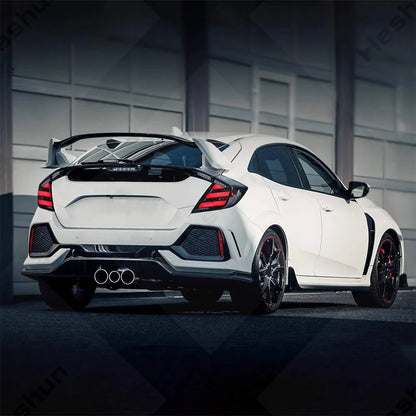 Taillights For Honda Civic Hatchback/Type R 2016-2022 FK7 FK8 10th Gen Tail Lamp Rear Fog Light LED Sequential Signal Assembly