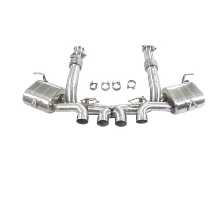 GFC catback exhaust muffler for Chevrolet Corvette C8 Z06 5.5L, Car electric valve exhaust system made of 304 stainless steel