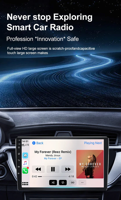 Car Radio Android 14 For Hummer H2 E85 2007 - 2009 Carplay Stereo DVD No 2din Autoradio Multimedia Bluetooth Navigation GPS WIFI