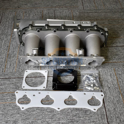 Full Aluminum Alloy Race Patter Intake Manifold Suitable For Honda 2002-2005 Civic Coupe SI RSX K Series K20A K20A2 K20Z1 K24A1