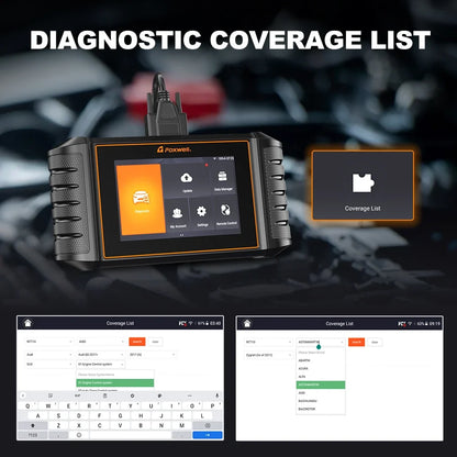 FOXWELL NT710 For VAG VW Audi Seat Bidirectional Car OBD2 Scanner Car Diagnostic ECU Coding All System A/F Adjust IMMO 30+ Reset