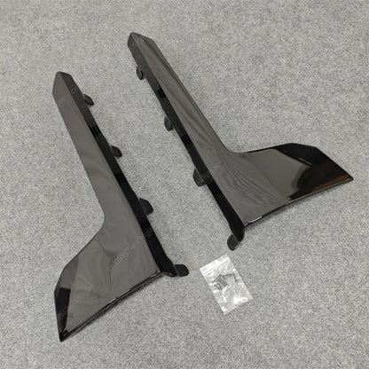 For BMW M2 G87 2023-2024 ABS Body Kits Black MP Style Car Side Skirts Lip Flaps Extension Rocker Splitters Diffuser Winglet Wing