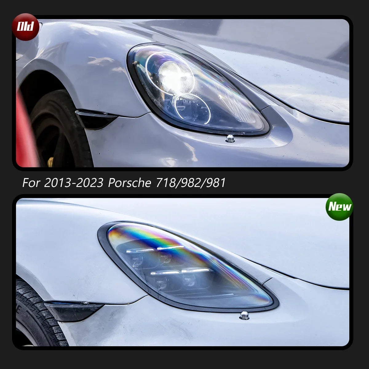 TYPY Car For Porsche Cayman 718 982 Headlight 2013-2023 Upgrade Modified New DRL Dynamic Turn Signal LED light Auto Accessories
