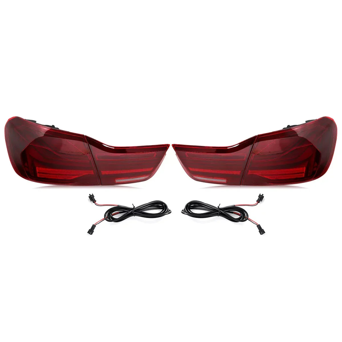 For BMW 4 Series 420i 430i 440i F32 F33 F82 F83 2014-2020 Tail Light Assembly CS Style Signal Lamp Red Lens LED Rear Tail Lights