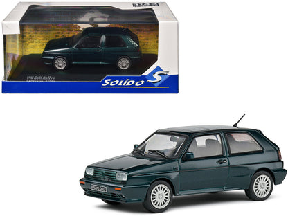 1989 Volkswagen Golf Rallye G60 Green Metallic 1/43 Diecast Model Car by Solido  free shipping USA