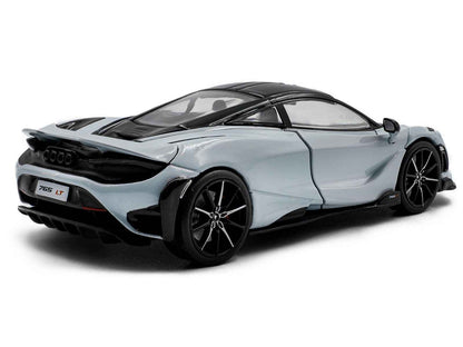 2020 McLaren 765LT Ceramic Gray with Black Top 1/43 Diecast Model Car by Solido