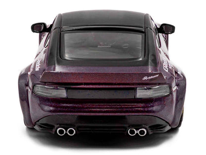 2022 Nissan Pandem Fairlady Z RHD (Right Hand Drive) Purple Metallic with Black Top 1/43 Diecast Model Car by Solido