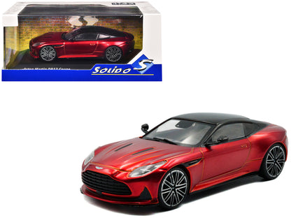 2023 Aston Martin DB12 Coupe Hyper Red Metallic with Black Top 1/43 Diecast Model Car by Solido  free shipping USA