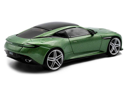 2023 Aston Martin DB12 Coupe Iridescent Emerald Metallic with Black Top 1/43 Diecast Model Car by Solido