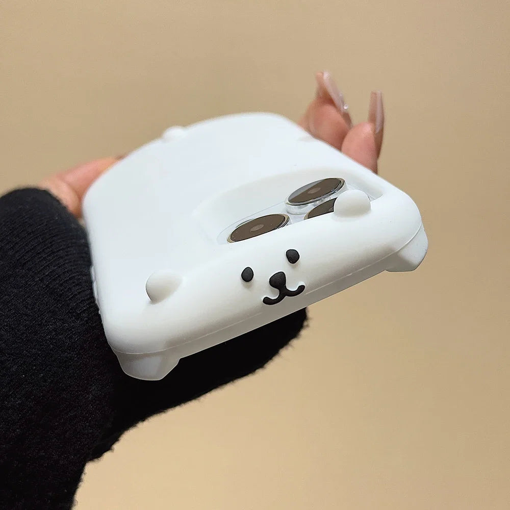 Funny 3D Cartoon Sleep Nagano Bear Phone Case