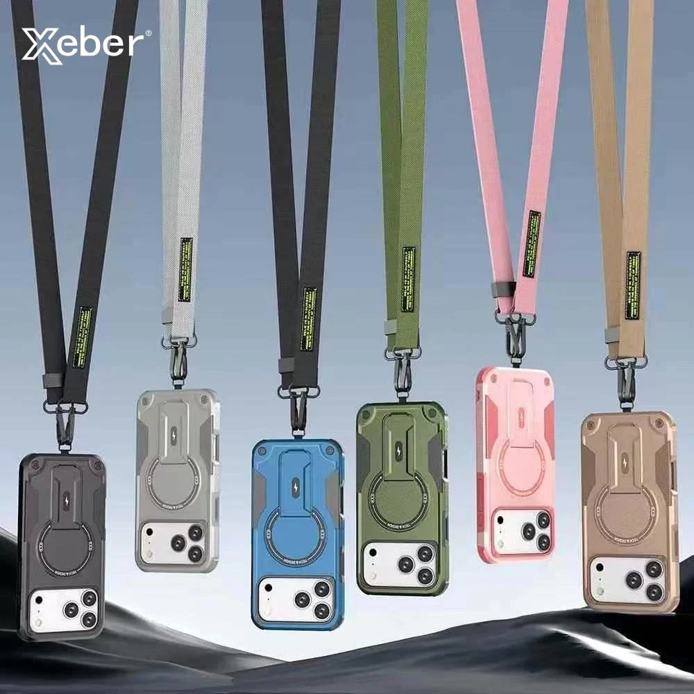Crossbody Magnetic Holder Case For iPhone