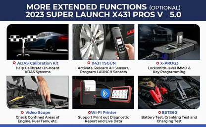New LAUNCH X431 PROS V5.0 Car Diagnostic Tools Automotive OBDII Scan Tool Auto Scanner OBD2 ECU Coding pk X431 V plus