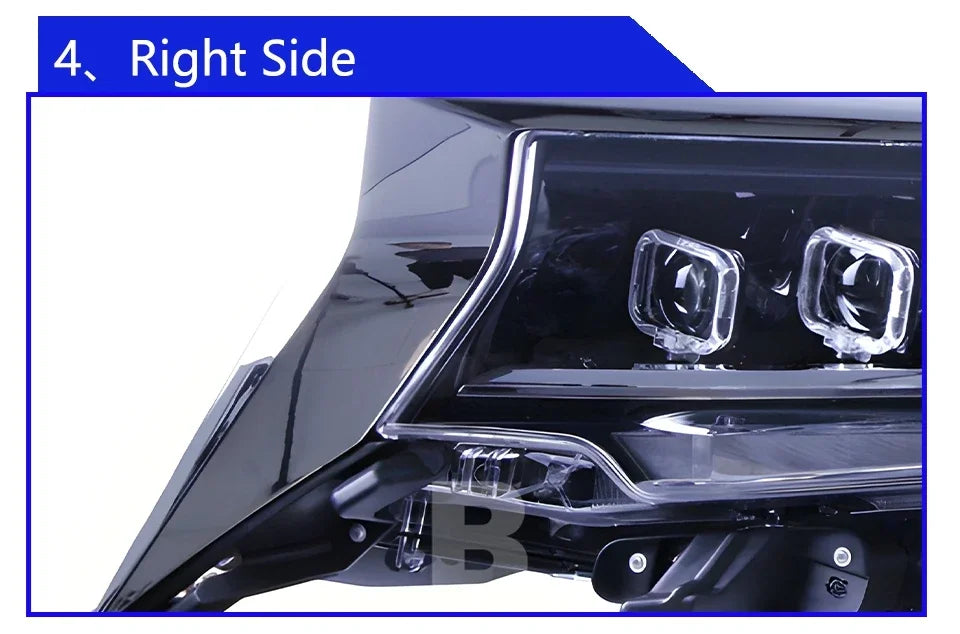 Auto Headlight For Toyota Prado 2018-2023 LED Car Front lamps Assembly Upgrade Bugatti Design Four Projector Lens Accessories