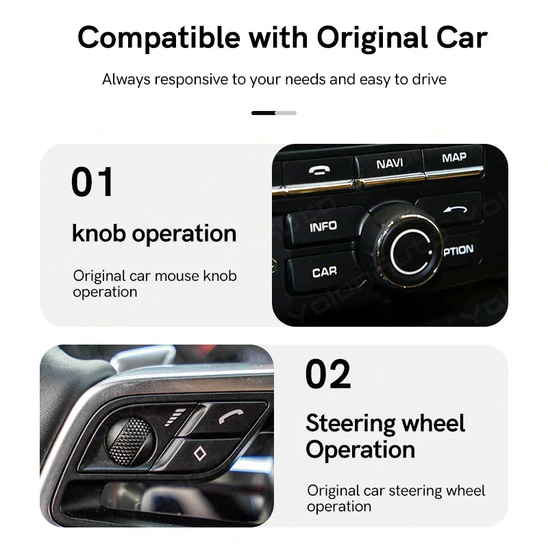 Wireless Carplay Module Wired Android Auto Retrofit kit Decoder for Porsche PCM 3.0/3.1/4.0 For Panamera Cayenne Cayman Macan