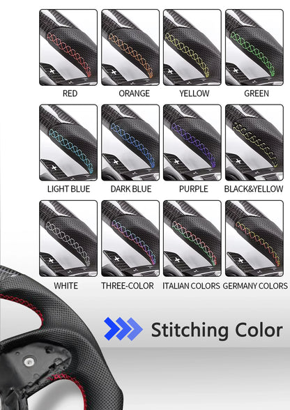 LED Genuine leather carbon fiber steering wheel suitable for Honda Accord CU2 SPIRIOR 2008-2017 series