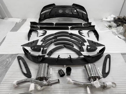Dry Carbon Fiber Material For Aston Martin DBX Upgrade Mansori Style Body Kit Front Lip Tuyere Wheel Eyebrow Side Skirts