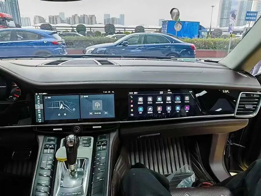 Android Dual Screen For Porsche Panamera 2010-2017 Intelligent System Navigation GPS Car Radio Multimedia Player Carplay Audio