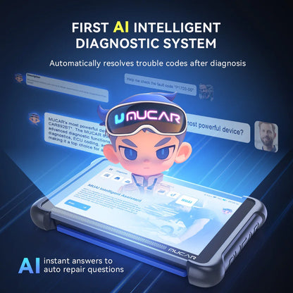 MUCAR 892BT Free AI CANFD DoIP Car Diagnostic Tools All System Auto Scan Tool ECU Coding Bi-Directional OBD2 Scanner 35 Resets