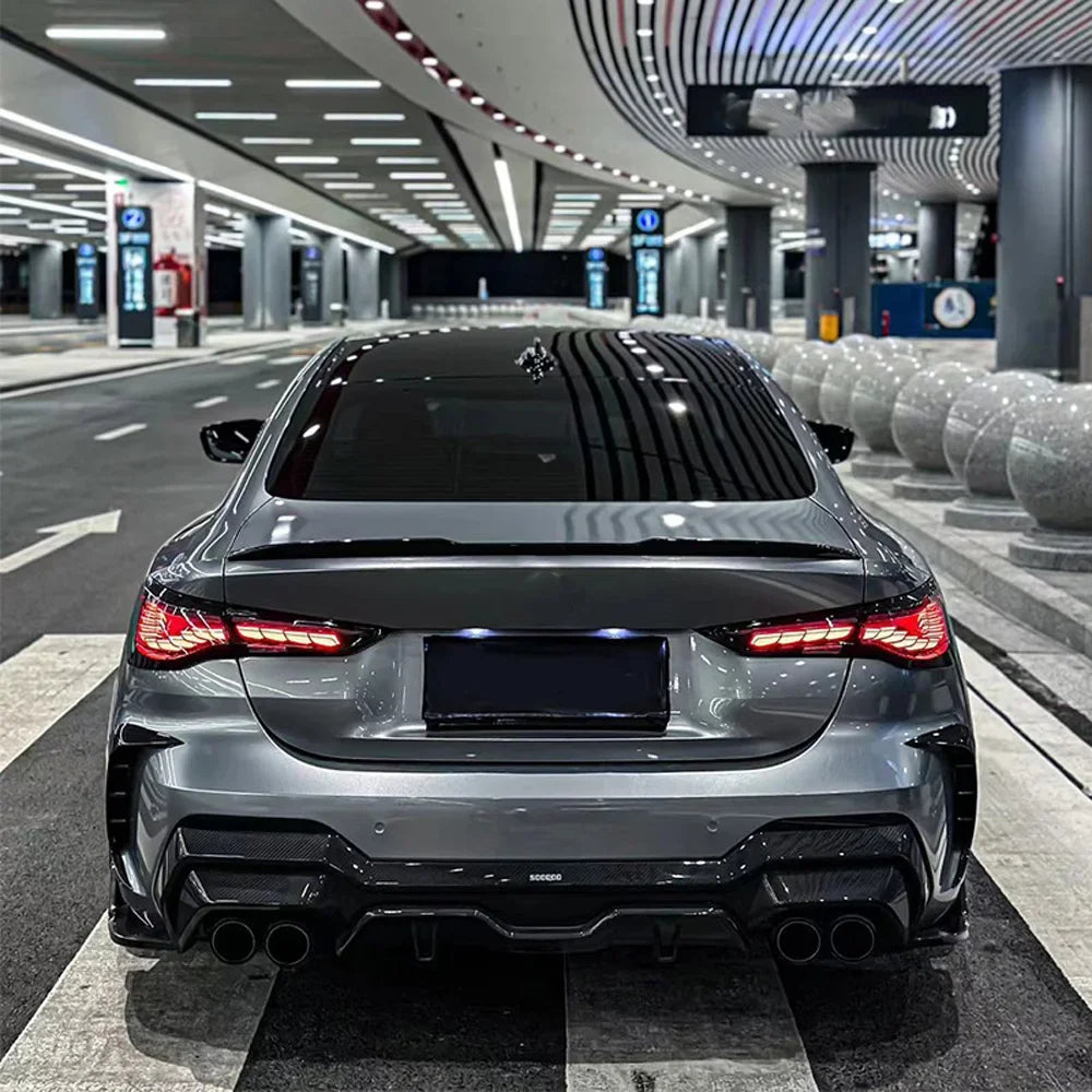 Car Taillights for Bmw 4 Series 2020-2023 Led Auto Back Lamps Assembly Upgrade Dragon Design Style Turn Signal Accessories