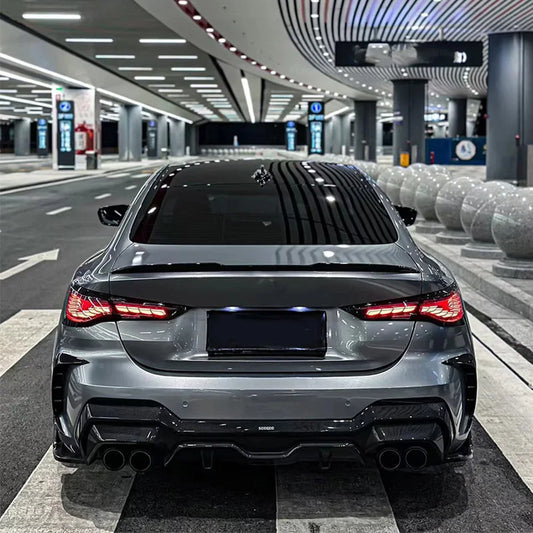 Car Taillights for Bmw 4 Series 2020-2023 Led Auto Back Lamps Assembly Upgrade Dragon Design Style Turn Signal Accessories