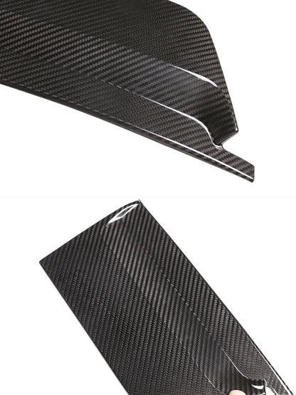 2pcs/Set Real Carbon Fiber B-pillar Window Decoration Cover Trim Fit For Ferrari 458 2011-2016 Auto Sticker Molding Accessories