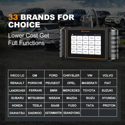 FOXWELL NT710 For VAG VW Audi Seat Bidirectional Car OBD2 Scanner Car Diagnostic ECU Coding All System A/F Adjust IMMO 30+ Reset