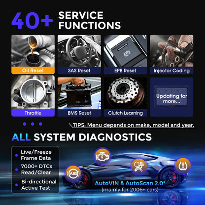 OTOFIX D1 Max Automotive Diagnostic Scan Tool Bi-Directional Scanner ECU Coding DoIP & CANFD 2 Years Update Upgraded of D1 PRO