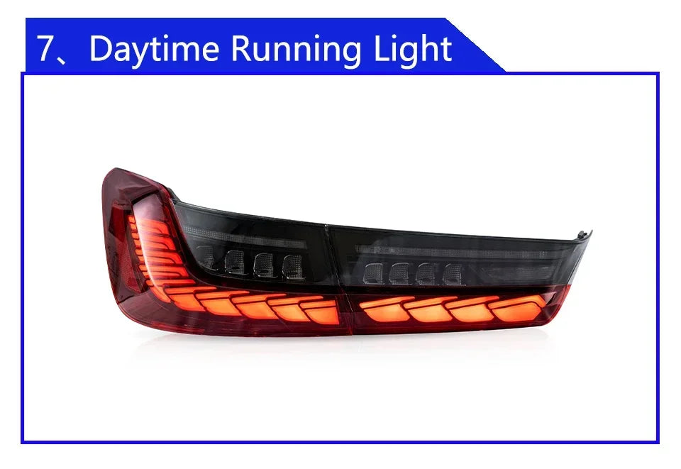 Car Taillights For BMW 3 Series G20 G28 320i 325i 330i 2020-2024 Upgrade LED Dynamic Dragon Taillight Accessories Assembly