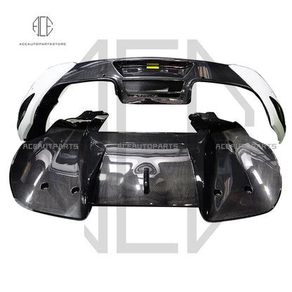 For Mclaren MP4-12C Rear Bumper Side Skirts Rear Lip And Rear diffuser Kit Body Kit Dry Carbon Fiber 2011-2014