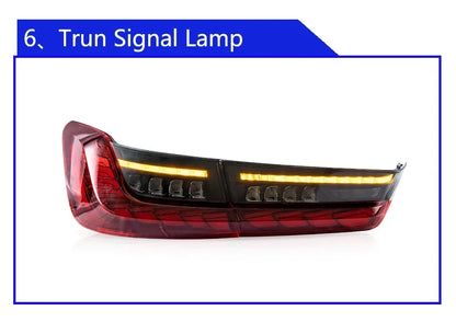 Car Taillights For BMW 3 Series G20 G28 320i 325i 330i 2020-2024 Upgrade LED Dynamic Dragon Taillight Accessories Assembly