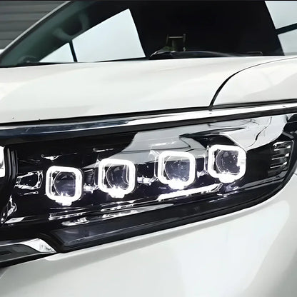Auto Headlight For Toyota Prado 2018-2023 LED Car Front lamps Assembly Upgrade Bugatti Design Four Projector Lens Accessories