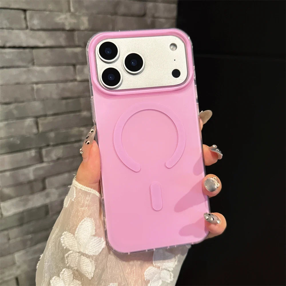 Luxury Frosted Magnetic Case For Magsafe Magnetic Phone Case For iPhone