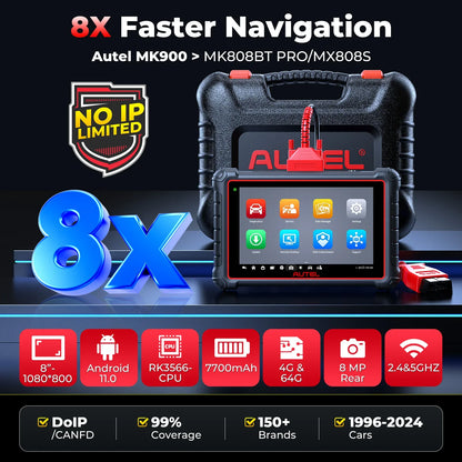Autel MaxiCOM MK900 Car Diagnostic Tools 40+ Services DoIP & CAN-FD Car Scanner OBD2 Automotive Scan Tool Upgrade of MK808S