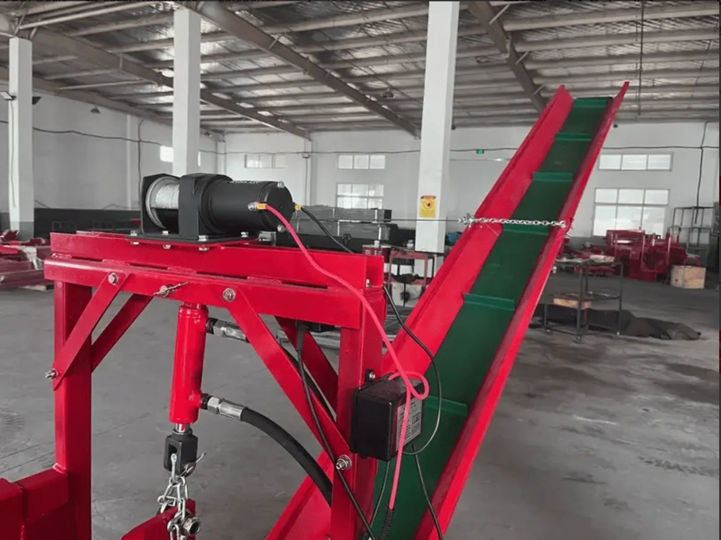 High power firewood processor 45 ton multi-function hydraulic log splitter 20HP HONDA