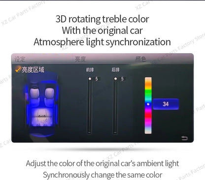 For Mercedes-benz C Glc E S W205 W213 W222 X253 64 Colors Led Rotating Tweeter Speaker Rgb Led Ambient Light 3d Horn Accessory