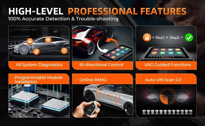 OTOFIX D1 PROS Diagnostic Scanner ECU Coding Bi-Directional Control Diagnostic Tools CANFD DoIP 2 Years Update Guided Functions