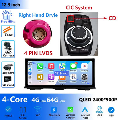 RHD For BMW 5 Series F10 F11 2011 - 2017 Android Wireless Carplay Radio Multimedia Player GPS WIFI DSP Stereo Screen Accessories
