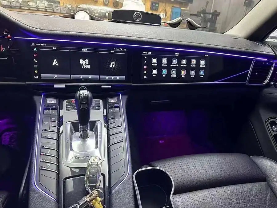 Android Dual Screen For Porsche Panamera 2010-2017 Intelligent System Navigation GPS Car Radio Multimedia Player Carplay Audio