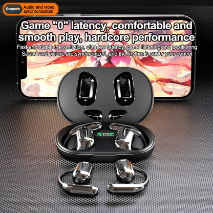 Mpow Q16 True Wireless Earphones, OWS Open Ear Earphones with Earhooks, Bluetooth 5.3, Up to 80H Playtime with Case for Cycling