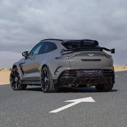 Dry Carbon Fiber Material For Aston Martin DBX Upgrade Mansori Style Body Kit Front Lip Tuyere Wheel Eyebrow Side Skirts