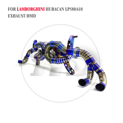 Titanium catback Headers for Lamborghini Huracan LP580-2 LP610-4 With Valve HMD Exhaust System Performance Quality certification